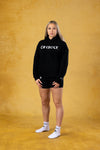 CRKSOLY. Sudadera unisex con capucha BLK