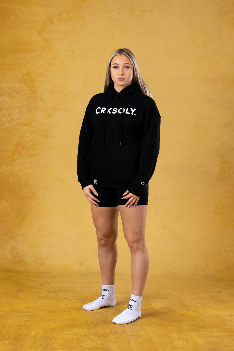 CRKSOLY. Sudadera unisex con capucha BLK