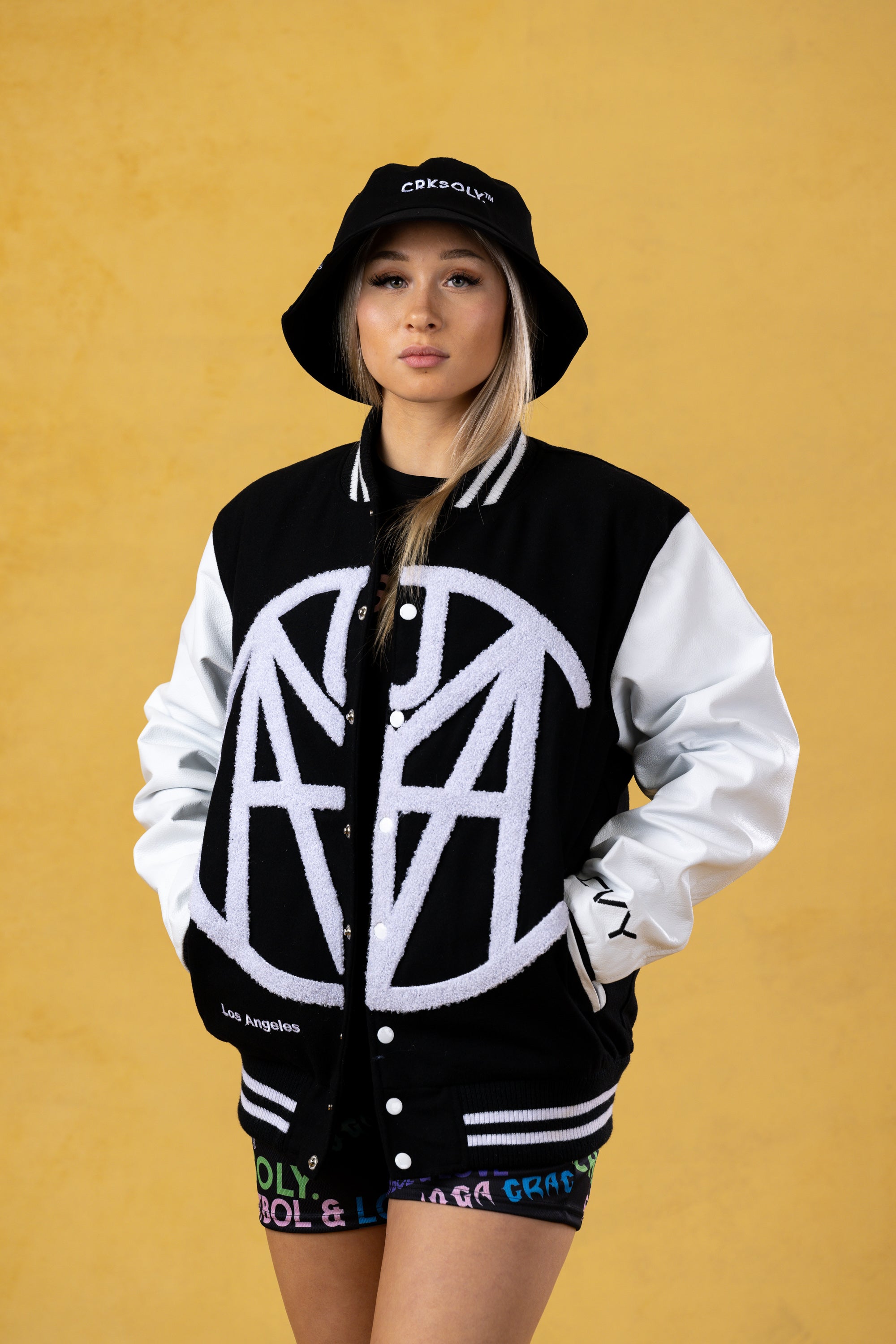 CRKSOLY. Women Varsity Jacket