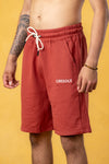 CRKSOLY. Pantalón corto deportivo de algodón rojo