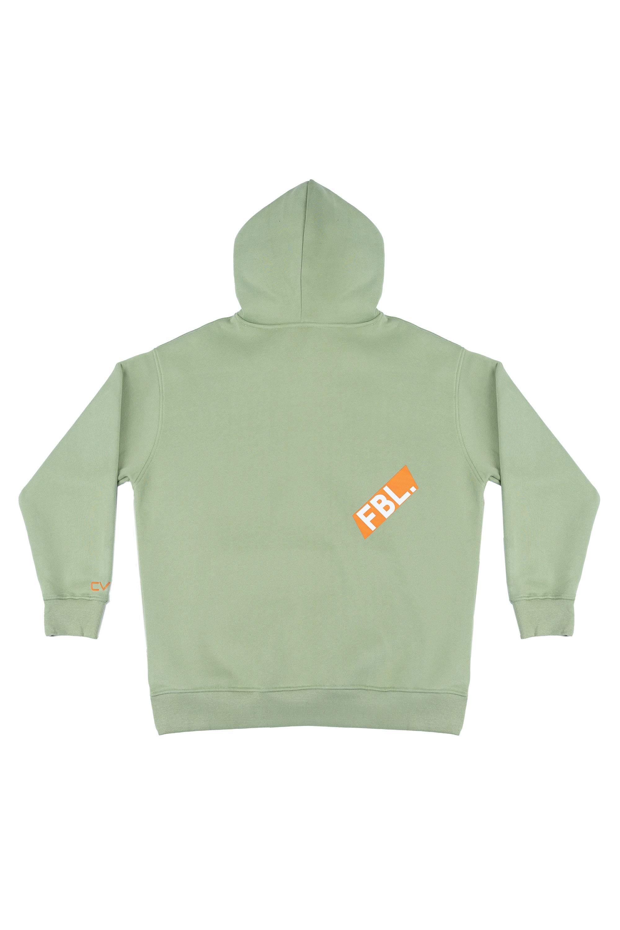 FBL. Sudadera con capucha verde matcha para mujer