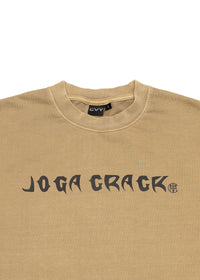 Camiseta de gran tamaño marrón Joga Crack