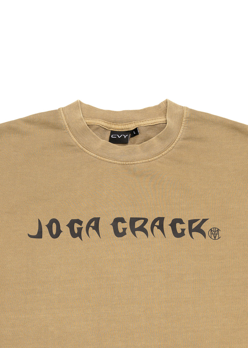 Camiseta de gran tamaño marrón Joga Crack