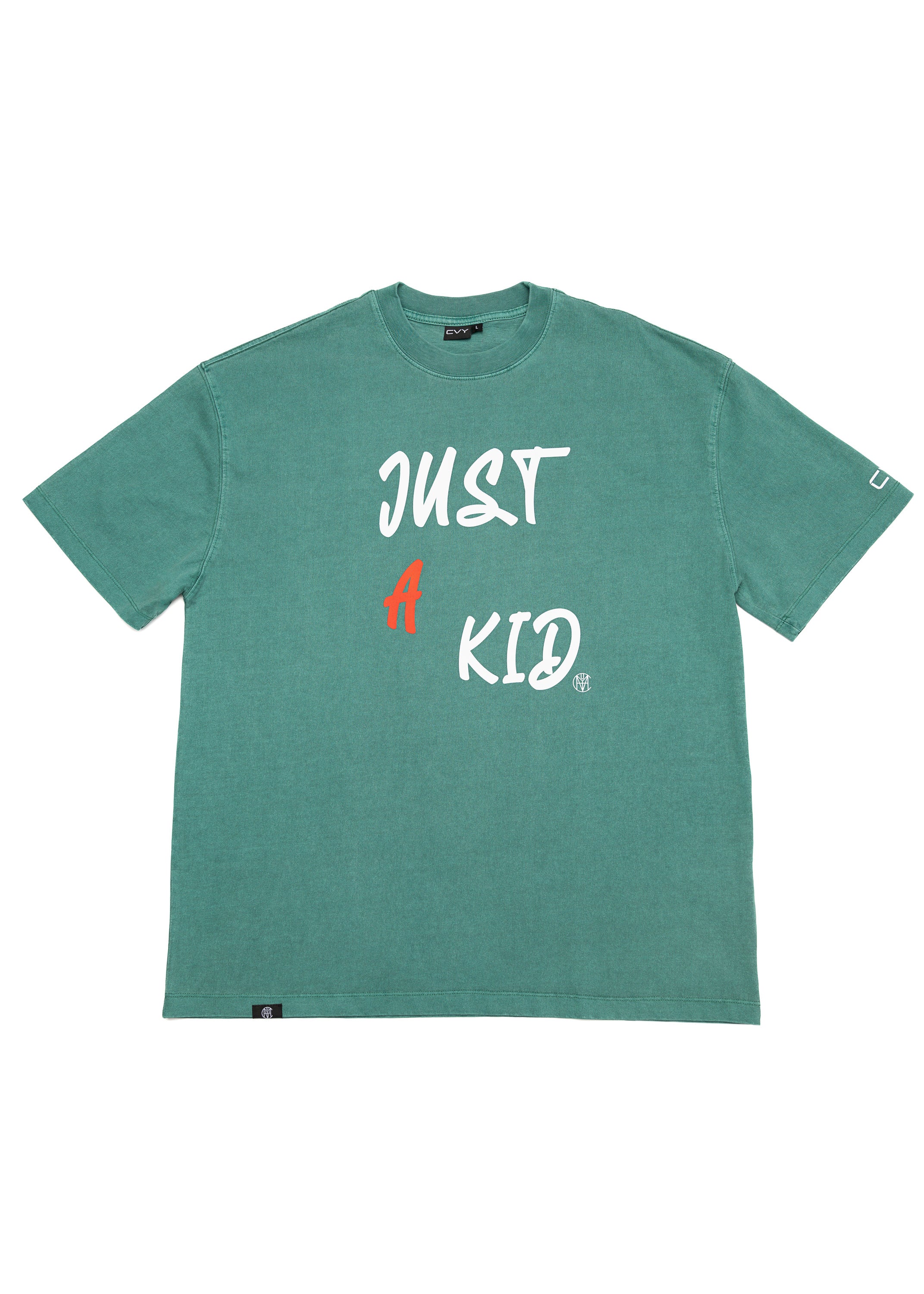 Just A Kid Green Tee