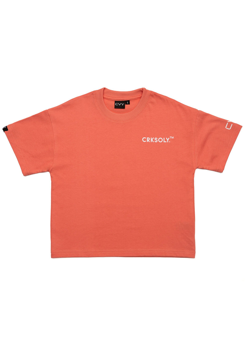 CRKSOLY. Youth Coral Streetwear Tee