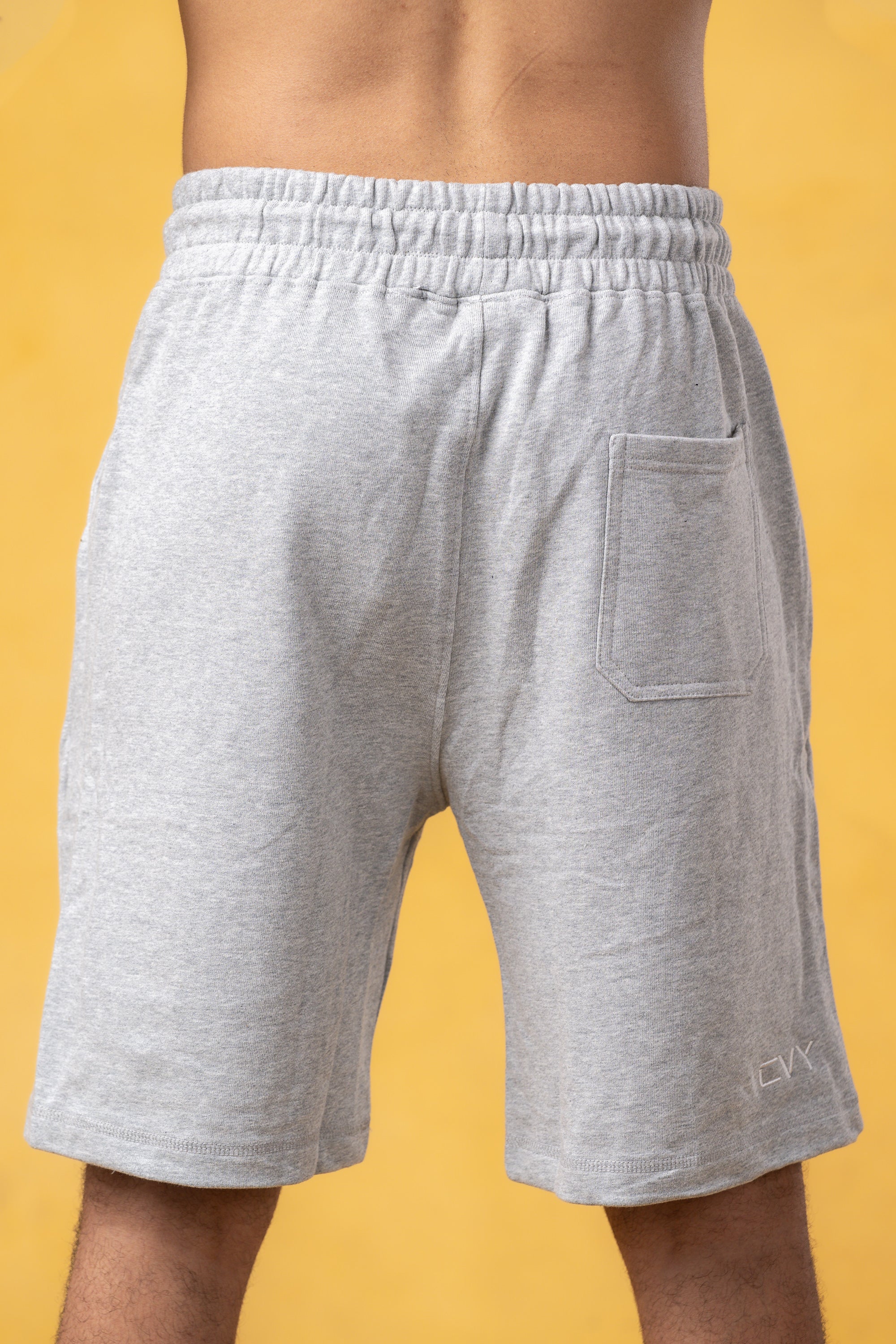 CRKSOLY. Gray Cotton Sweatshort