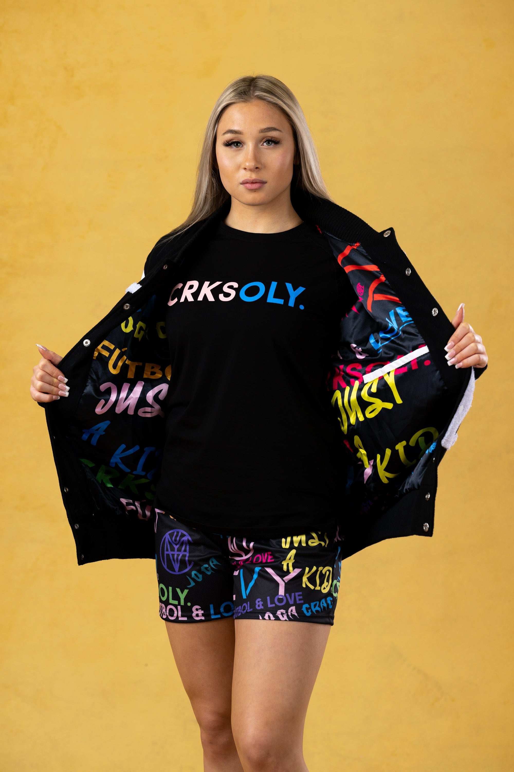 CRKSOLY. Women Varsity Jacket