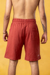 CRKSOLY. Pantalón corto deportivo de algodón rojo