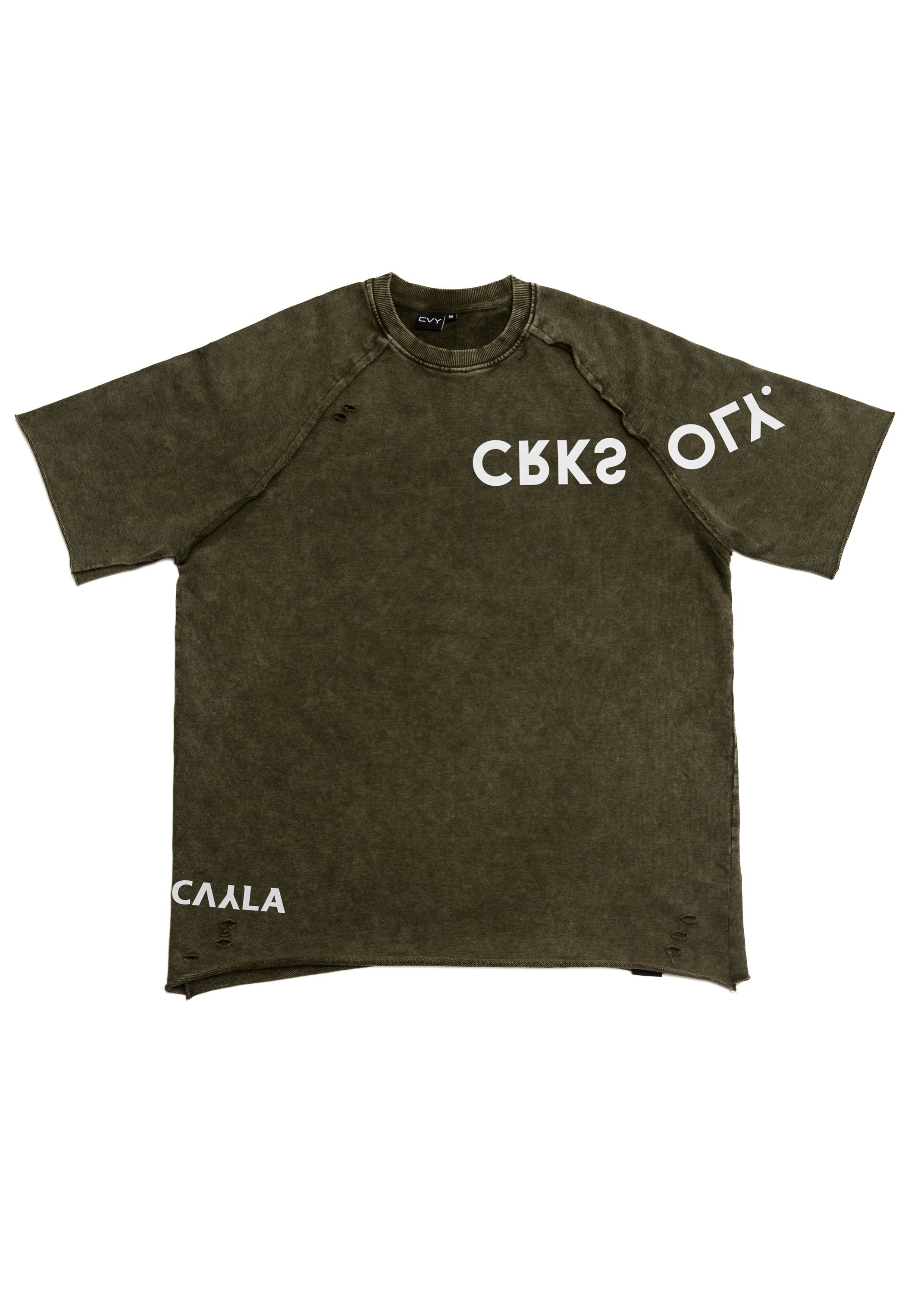 CRKSOLY. x CVYLA Green Oversize Tee