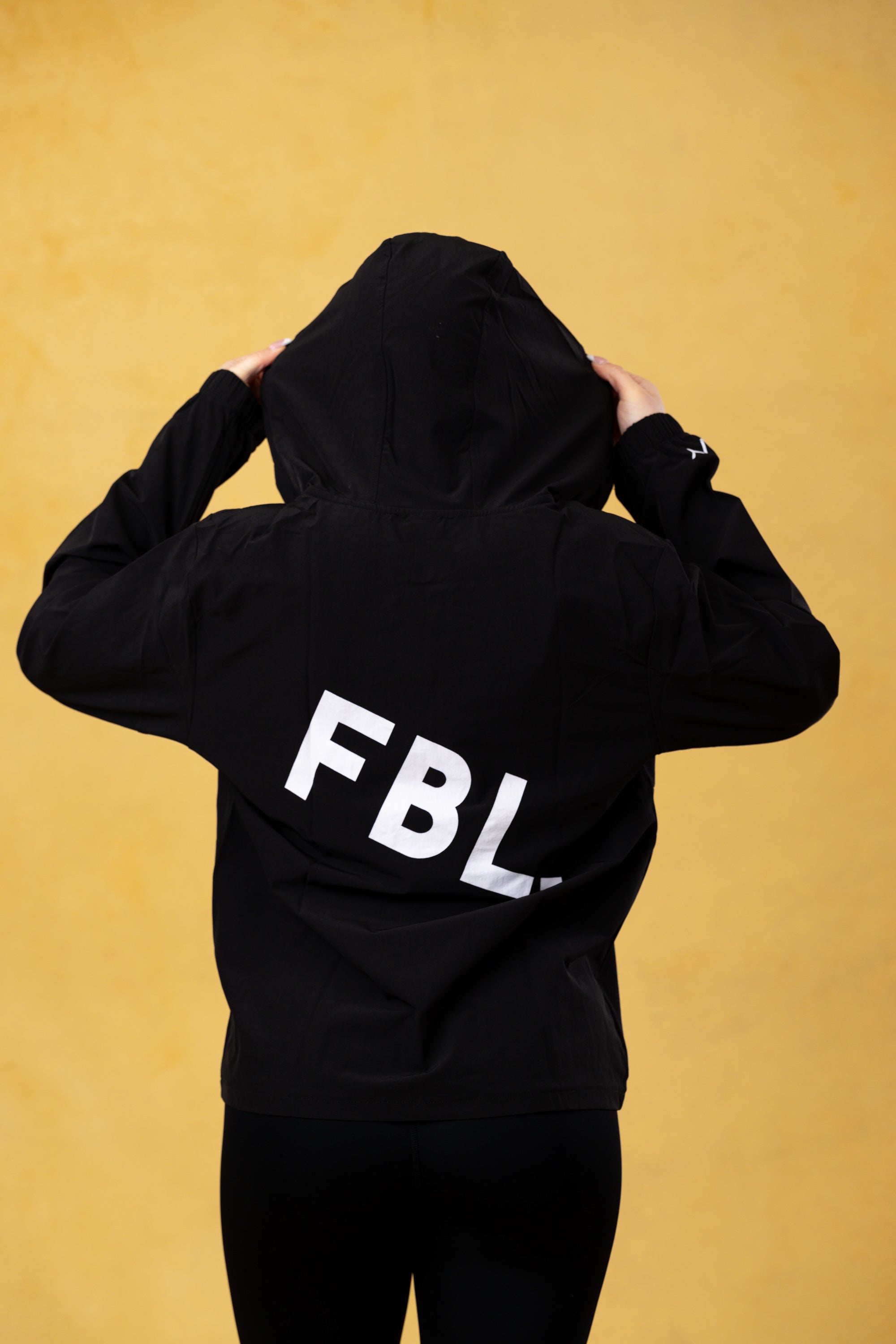 FBL. Women Black Windbreaker Jacket