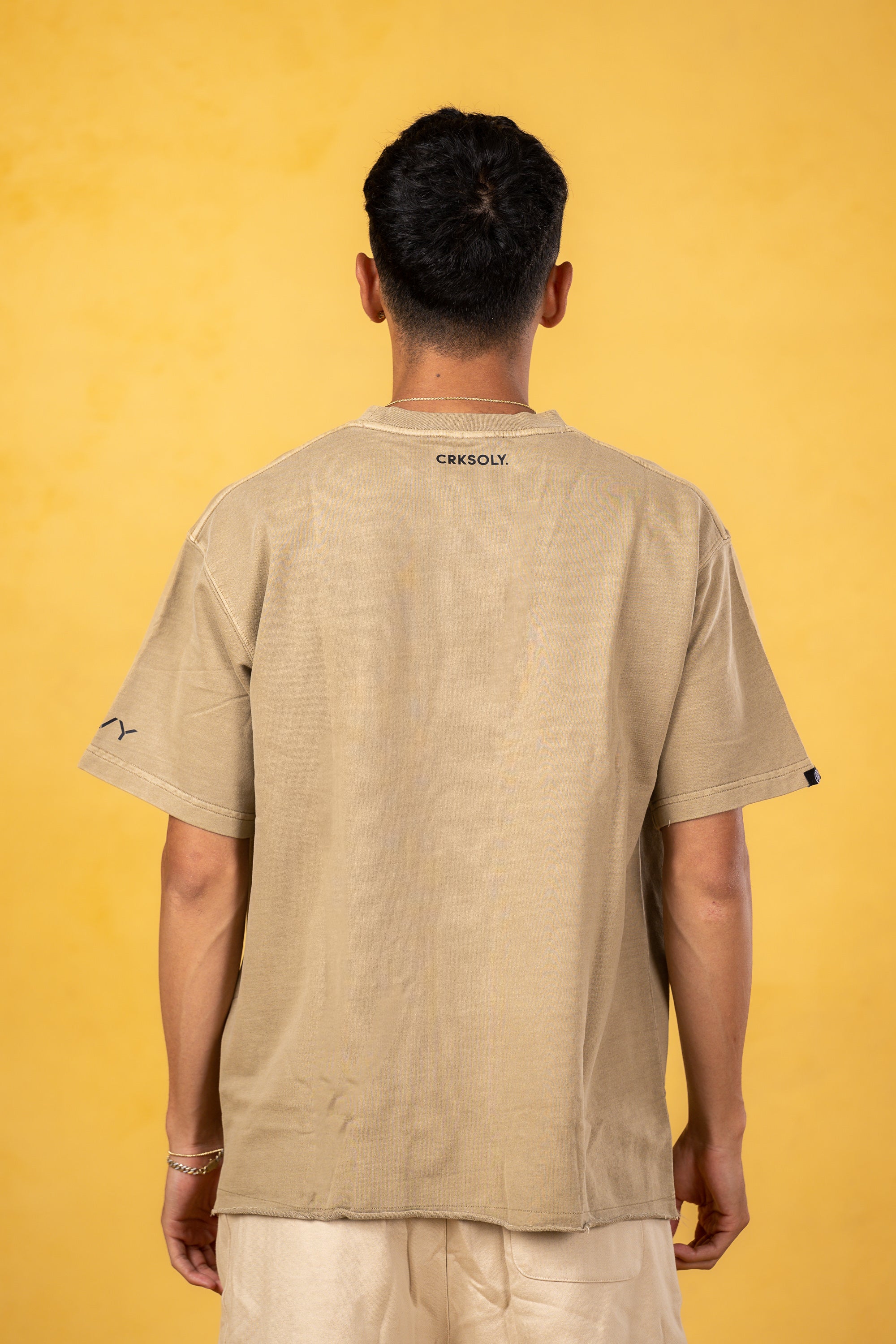 Joga Crack Brown Oversize Tee