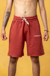 CRKSOLY. Red Cotton Sweatshort