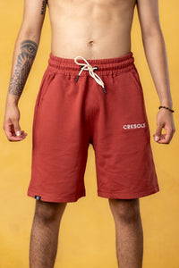 CRKSOLY. Pantalón corto deportivo de algodón rojo