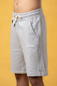 CRKSOLY. Pantalón corto deportivo de algodón gris