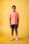 CRKSOLY. Camiseta juvenil de color coral