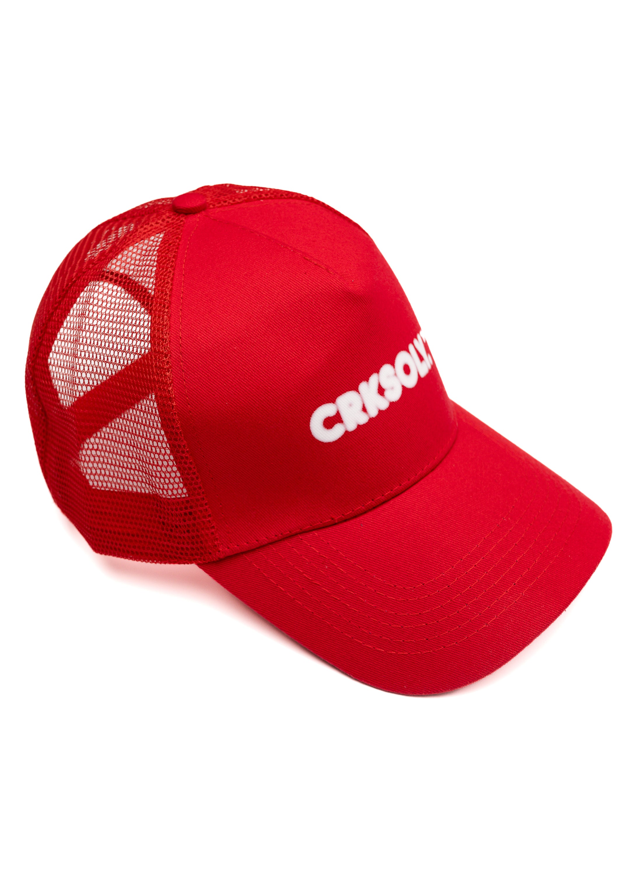 CRKSOLY. Gorra snapback con efecto borroso rojo