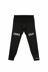 CRKSOLY. Youth Black Compression Pants