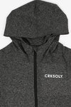 CRKSOLY. Dark Gray Full-Zip Jacket