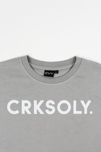 CRKSOLY. Women Gray Crop Top