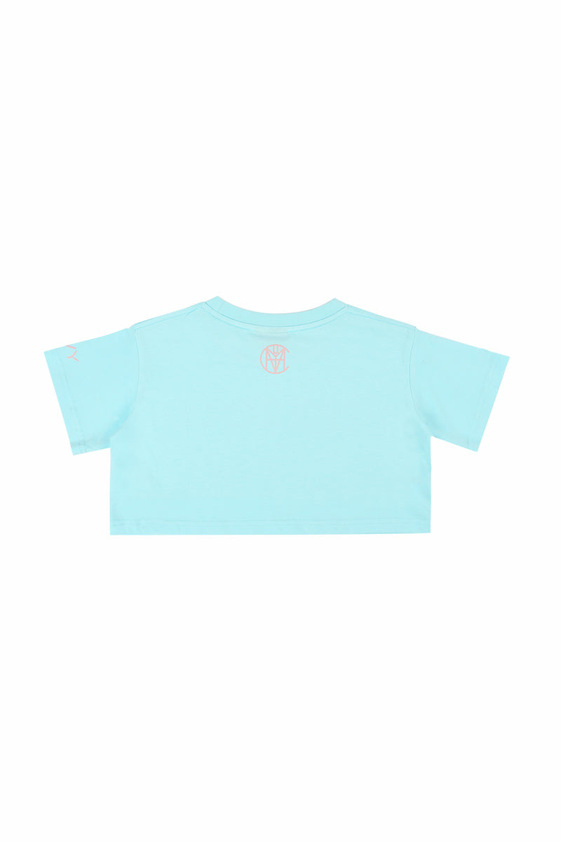 CRKSOLY. Sky Crop Top