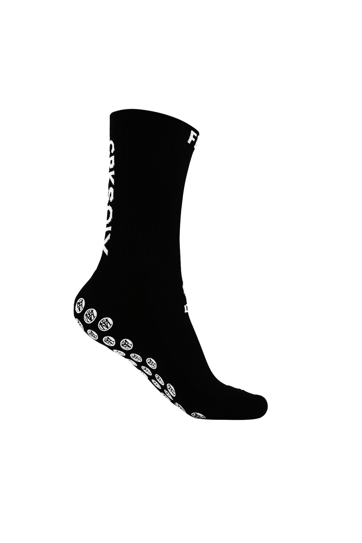 QCWQMYL Grip Socks for Men 1 Pairs Black Athletic Socks Non Skid