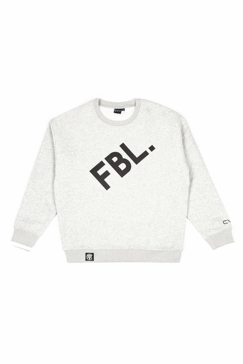 FBL. Youth Heather Grey Crewneck