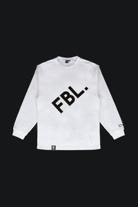 FBL. Youth White Long Sleeve Shirt