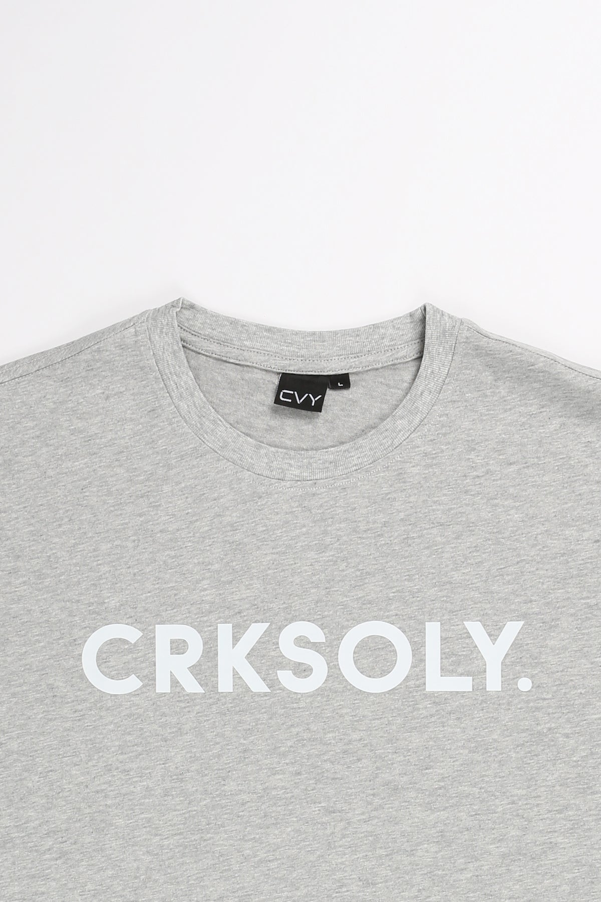 CRKSOLY. Gray Cotton T-Shirt