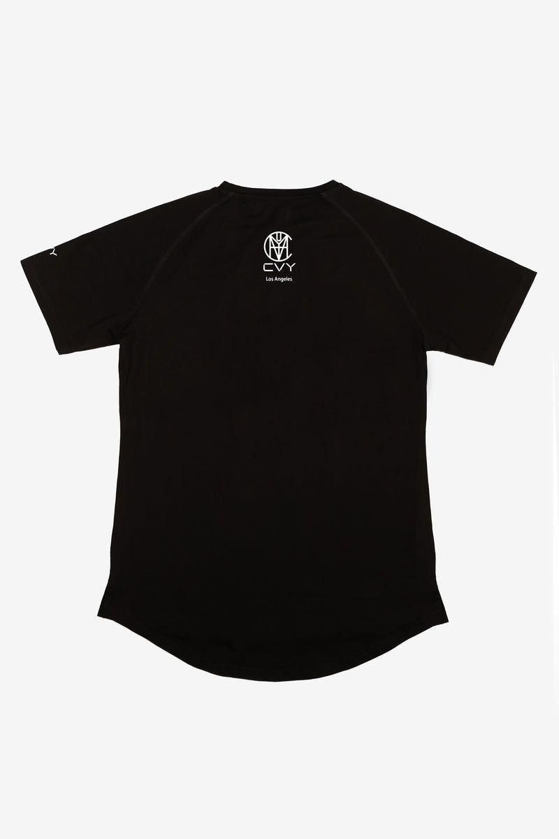 CRKSOLY Black Tee White Logo - CVY 