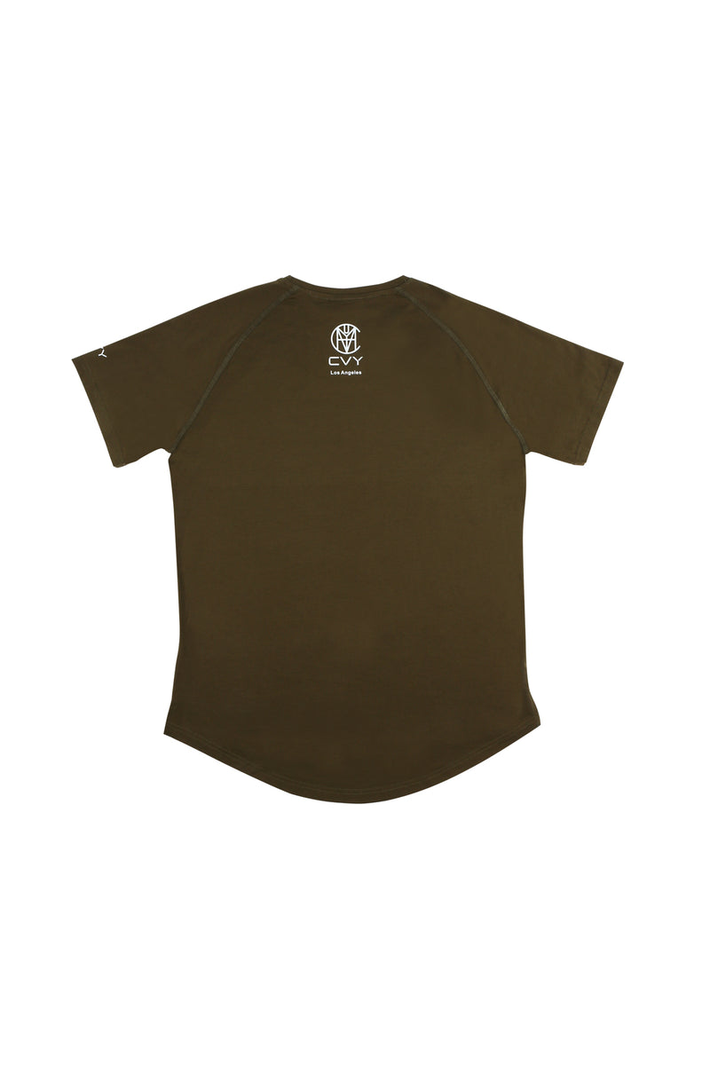 CRKSOLY. Military Green Cotton-Elastic Tee