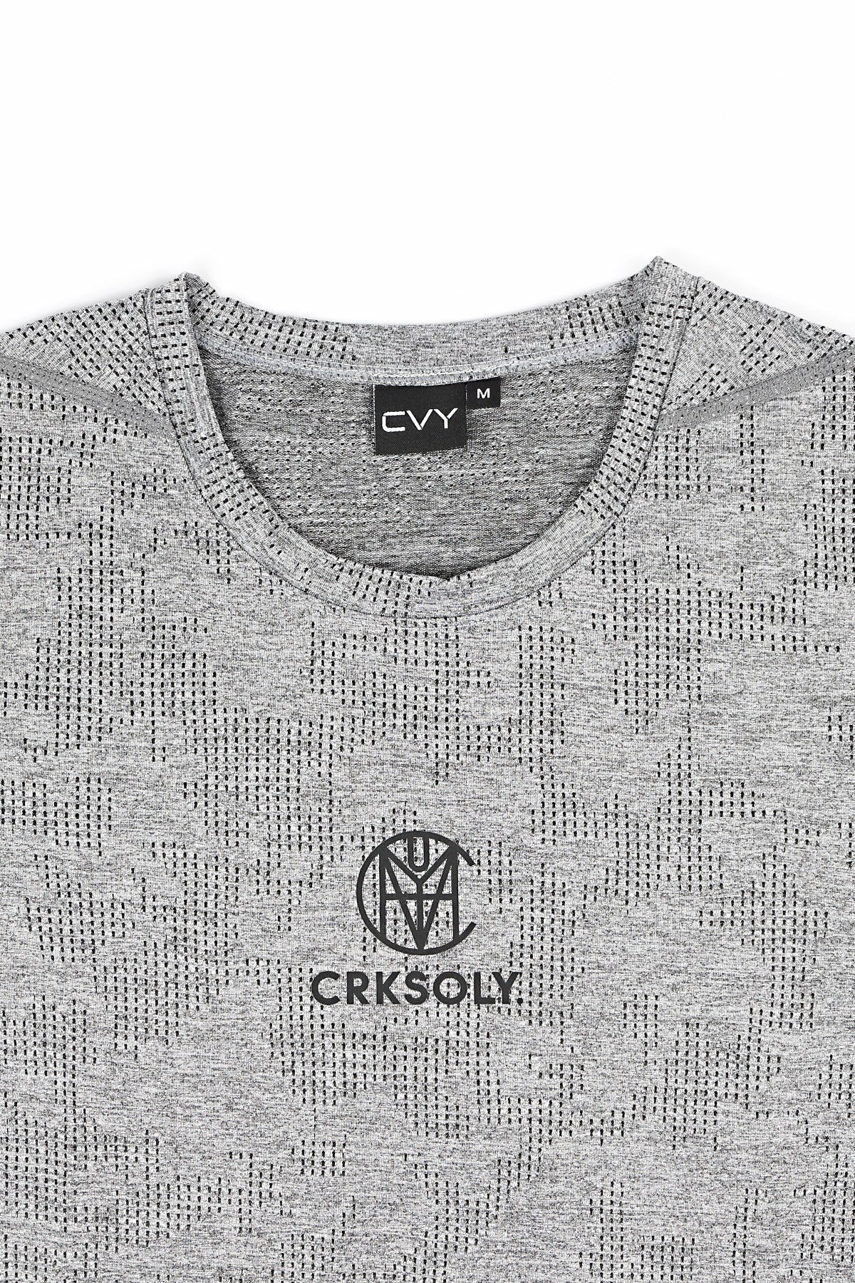 CRKSOLY. Solo Cracks Camo Pattern Tee