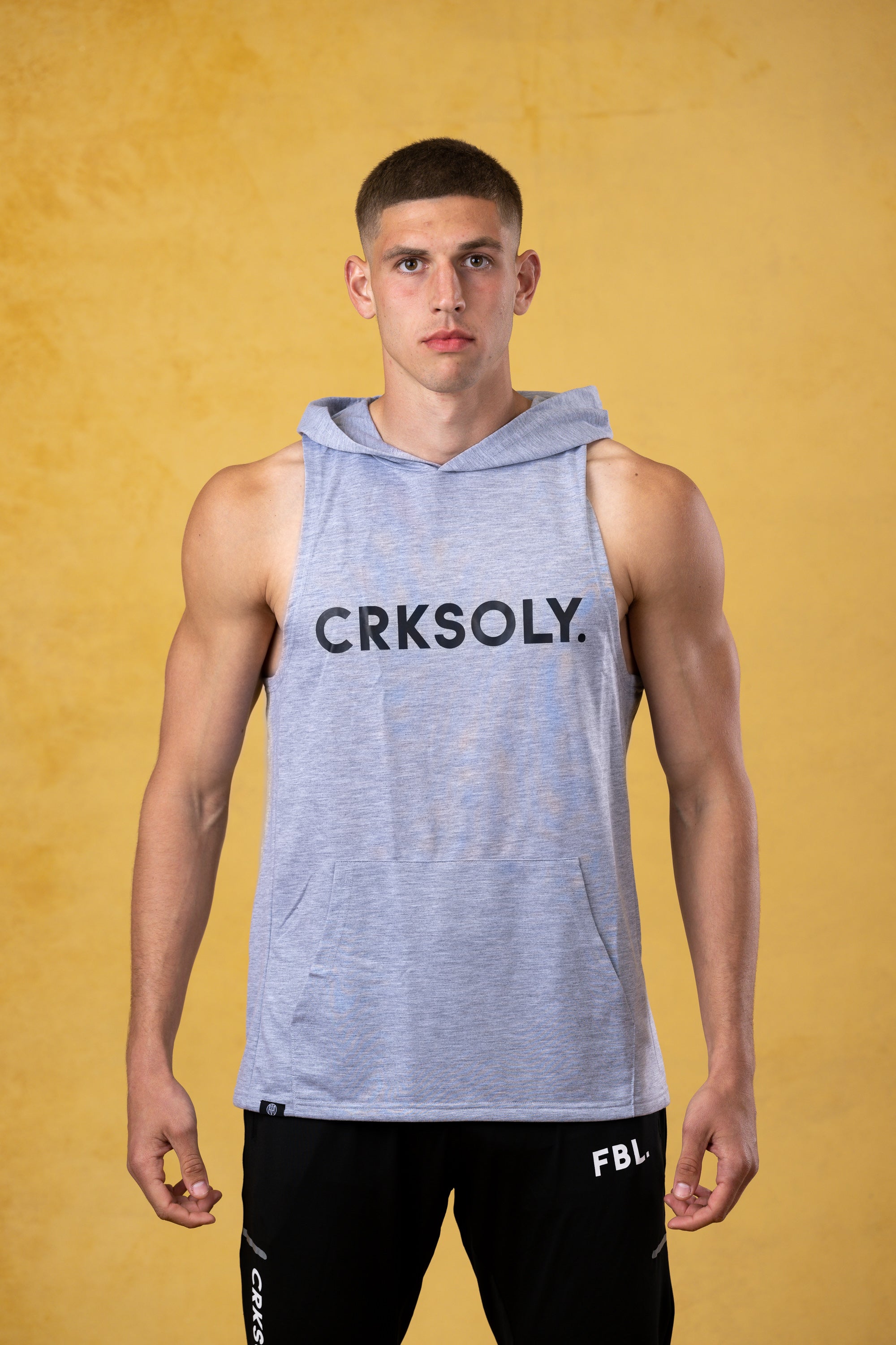 CRKSOLY. Hooded Tank Top