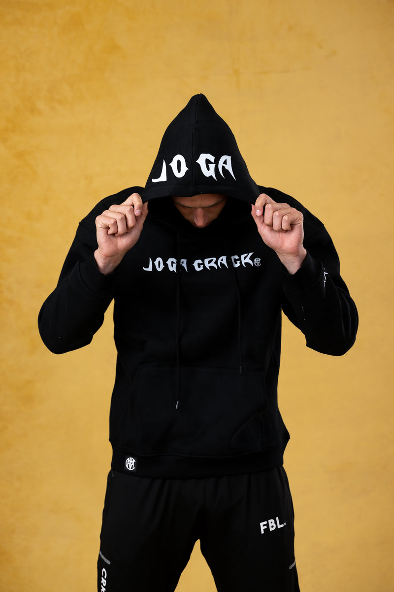 Sudadera con capucha negra JOGA CRACK