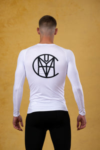 CRKSOLY. Men White Compression Shirt