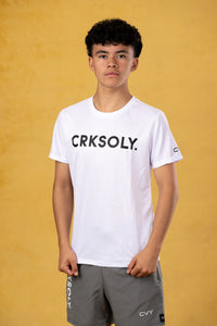 CRKSOLY. Camiseta de entrenamiento blanca para jóvenes