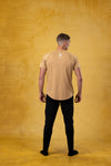 CRKSOLY. Sand Cotton-Elastic Tee