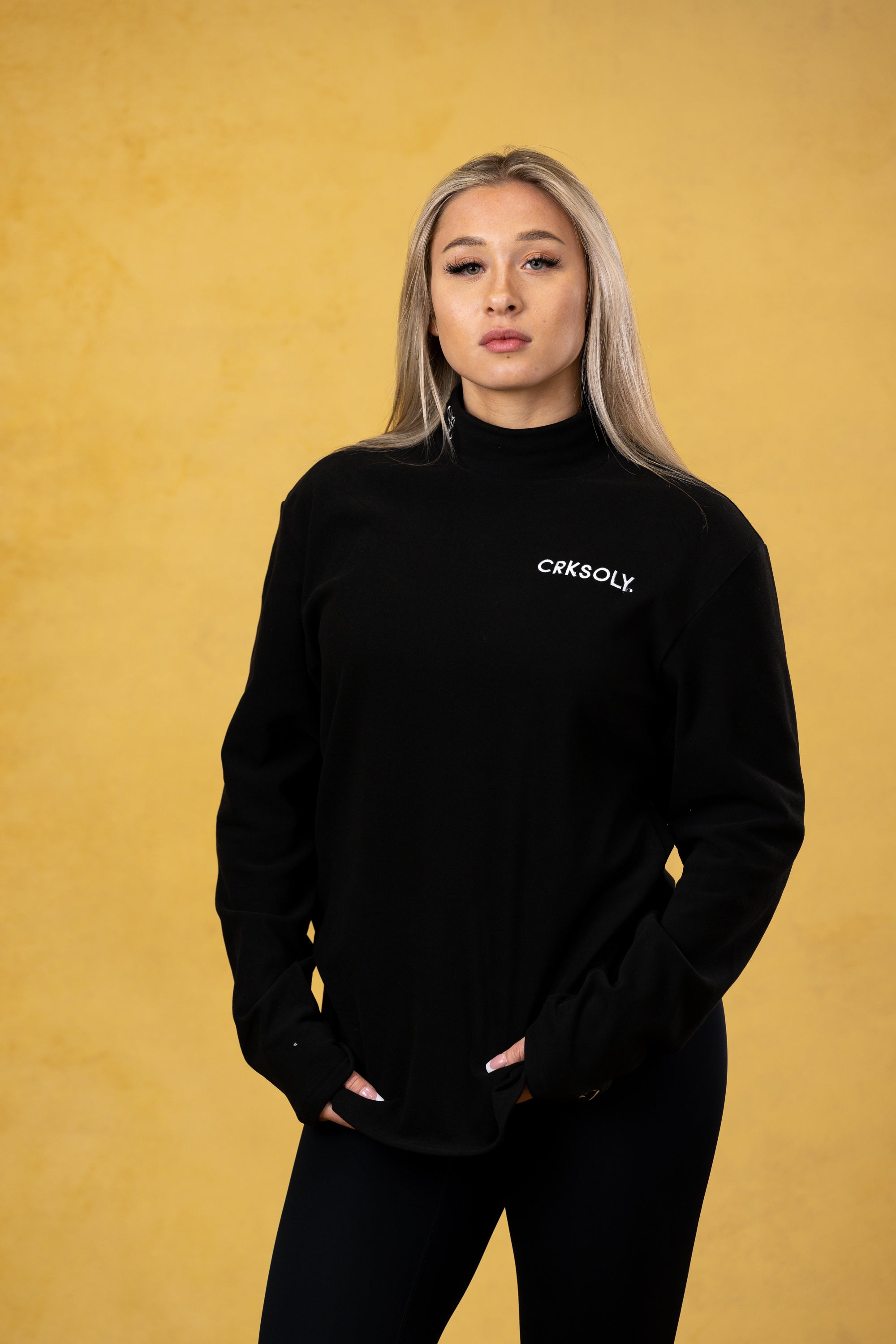 CRKSOLY. Women German Velvet Turtleneck