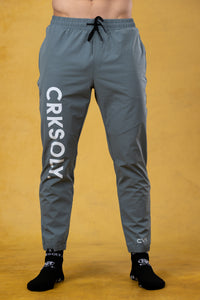 CRKSOLY. Light Blue Windbreaker Pants