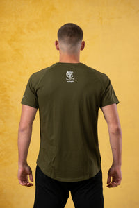 CRKSOLY. Military Green Cotton-Elastic Tee