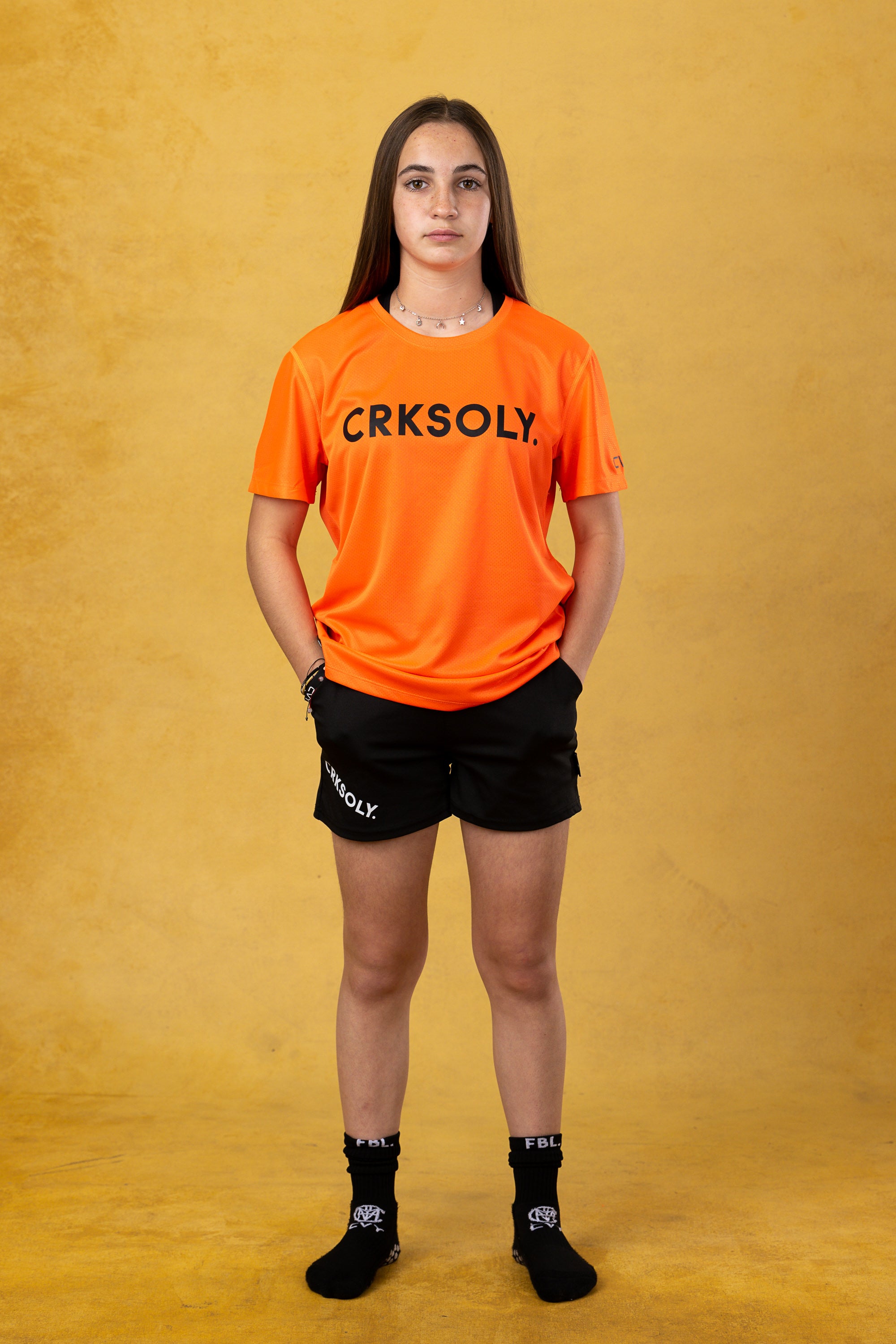 CRKSOLY. Camiseta de entrenamiento naranja para jóvenes