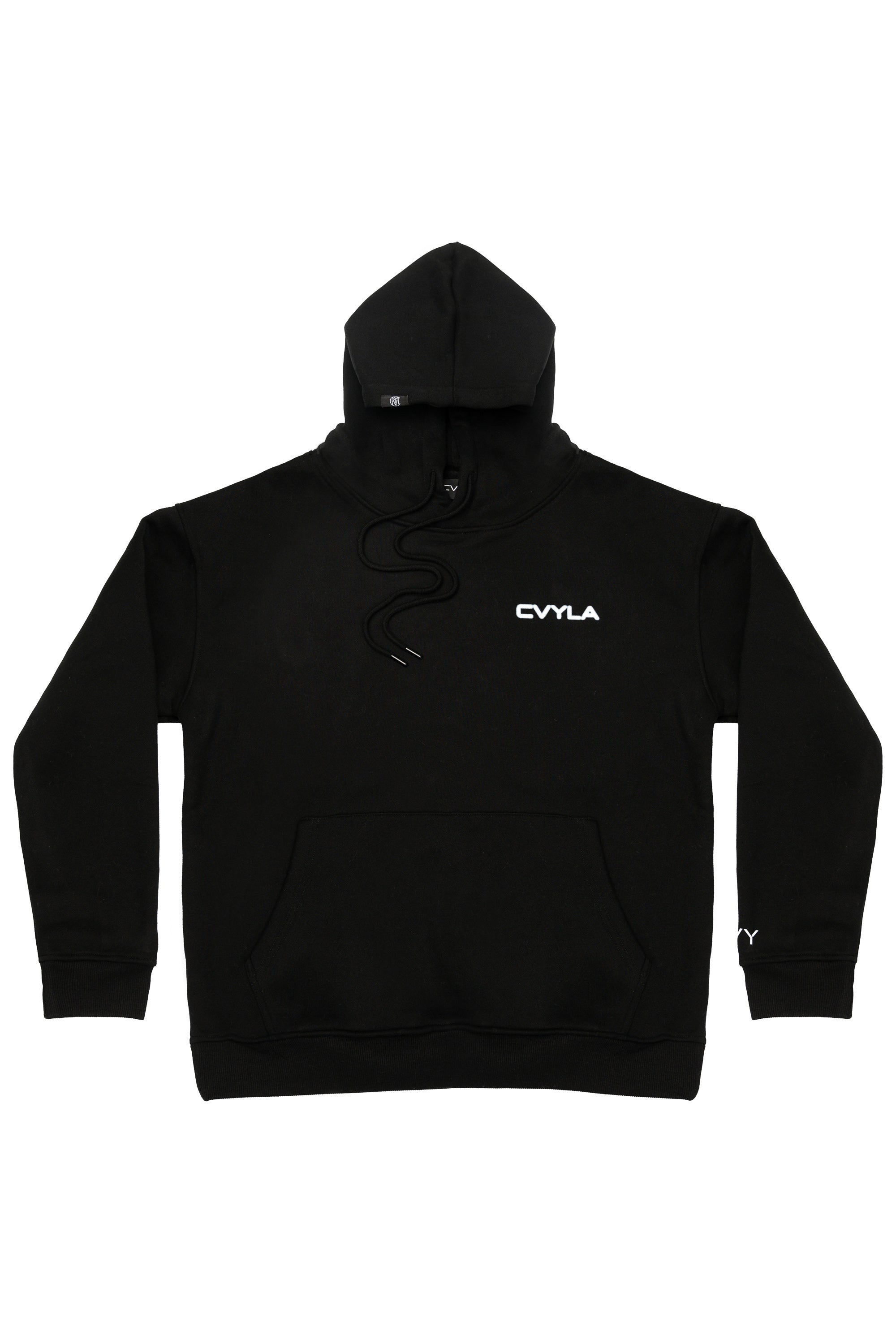 CVYLA Men Blurred Black Hoodie