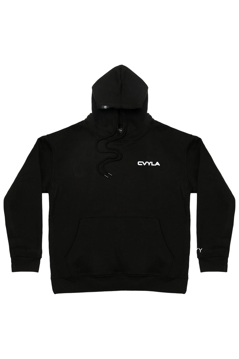 Sudadera con capucha negra borrosa para hombre de CVYLA