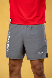 CRKSOLY. Gray Training Shorts