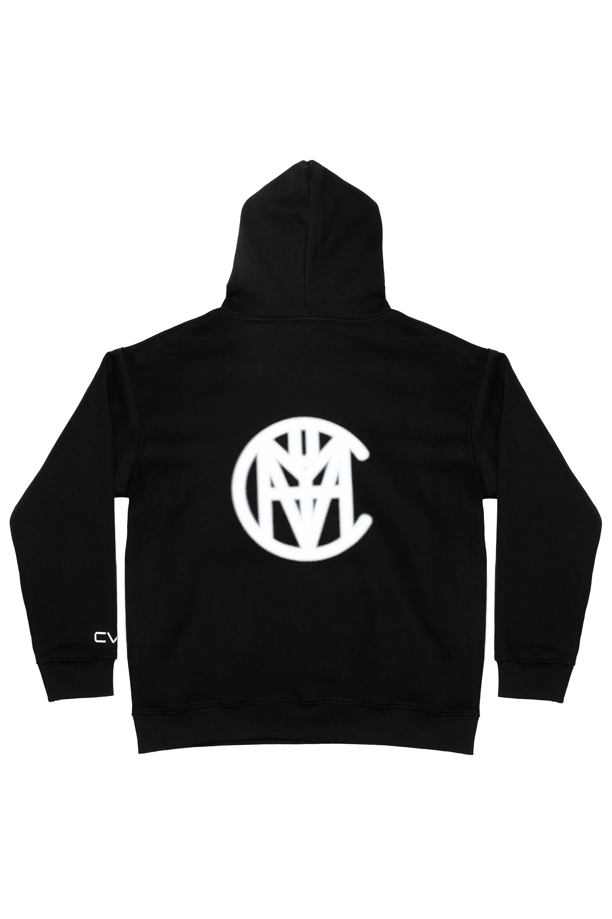 CVYLA Men Blurred Black Hoodie