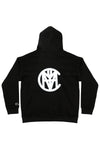 Sudadera con capucha negra borrosa para hombre de CVYLA