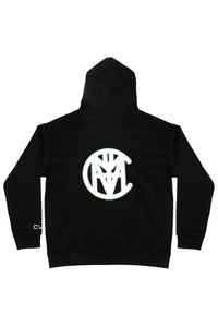 CVYLA Women Blurred Black Hoodie