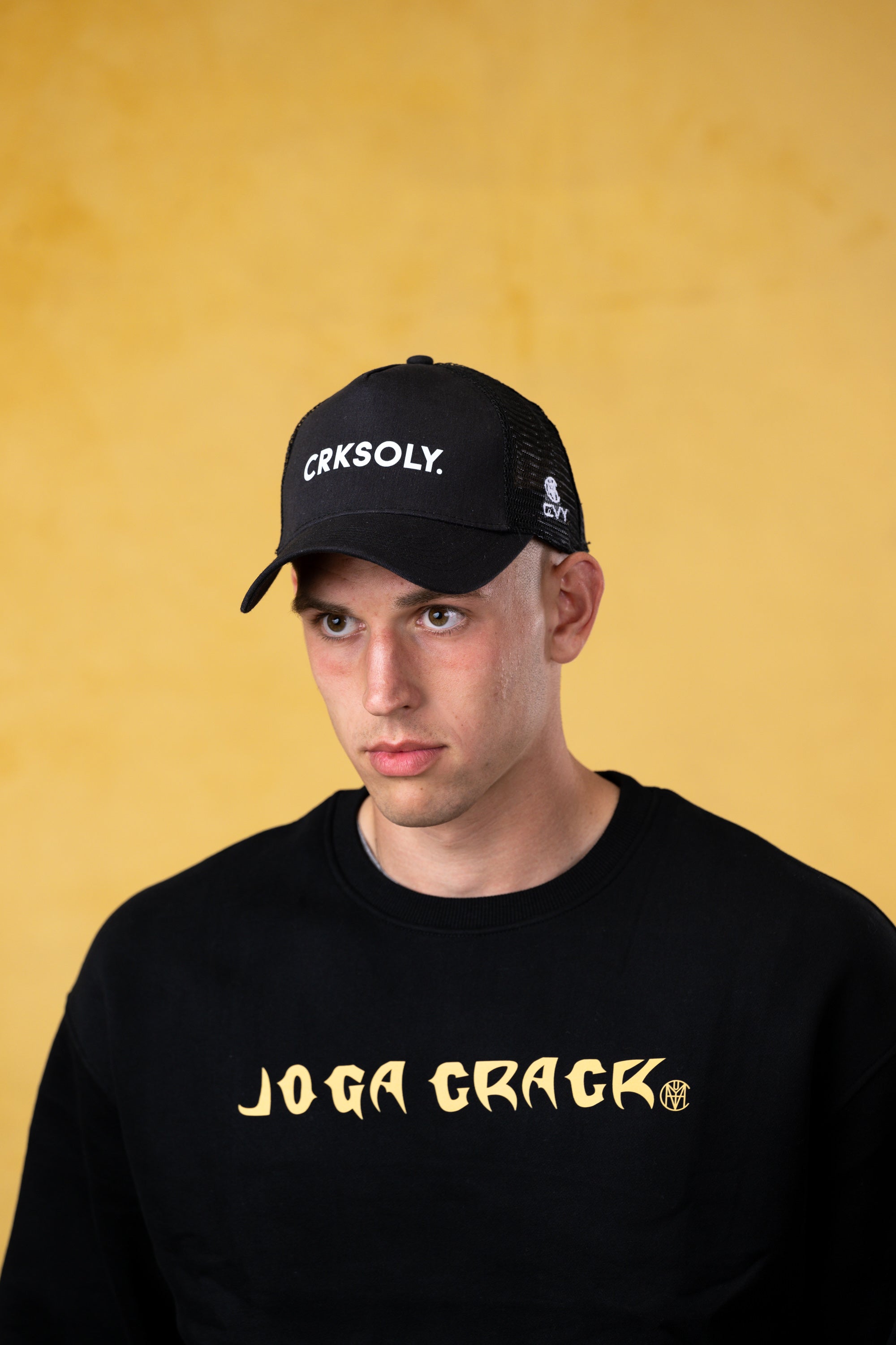 CRKSOLY. Black SnapBack Hat