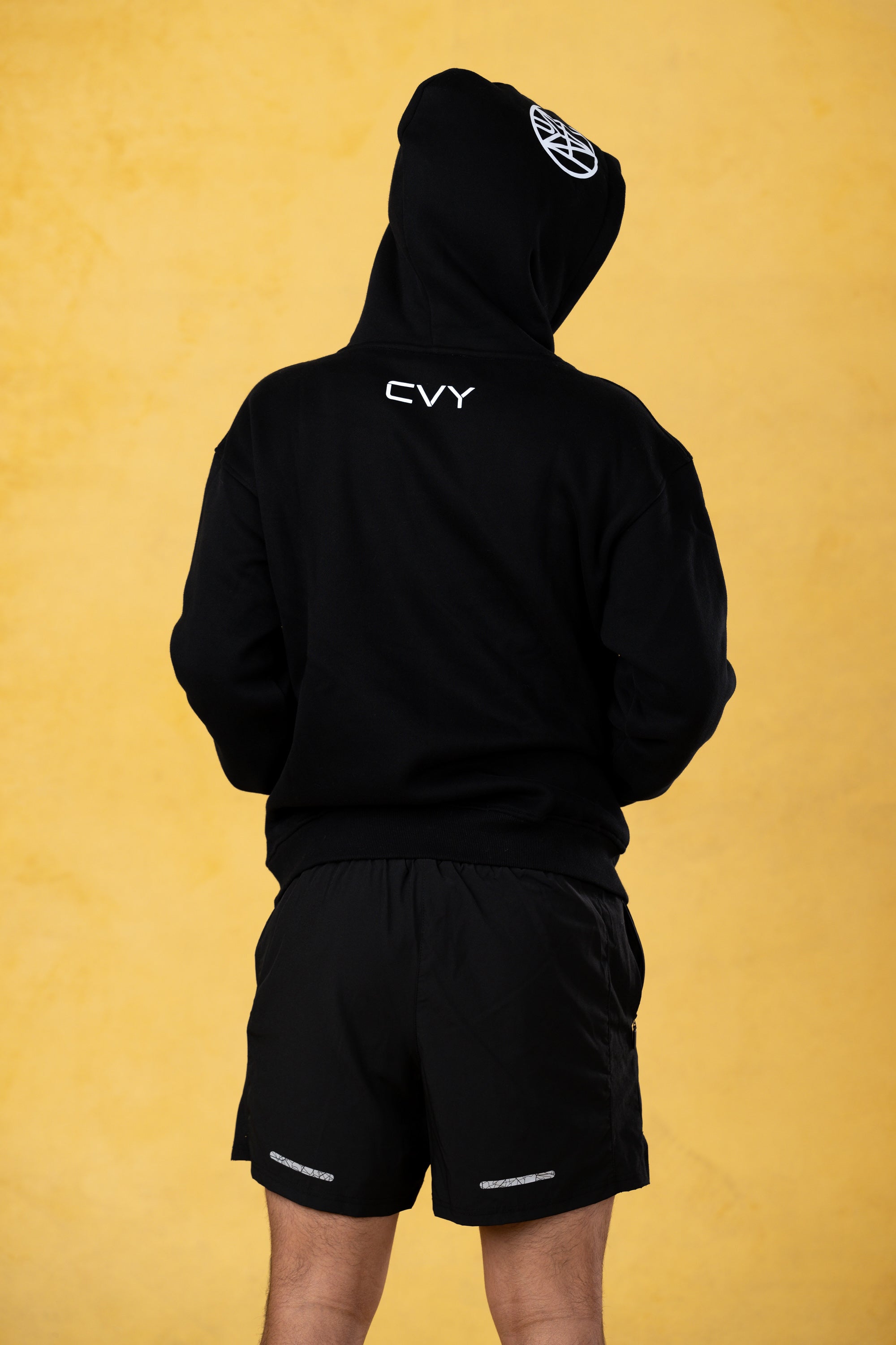 CRKSOLY. Pantalones cortos de entrenamiento negros 