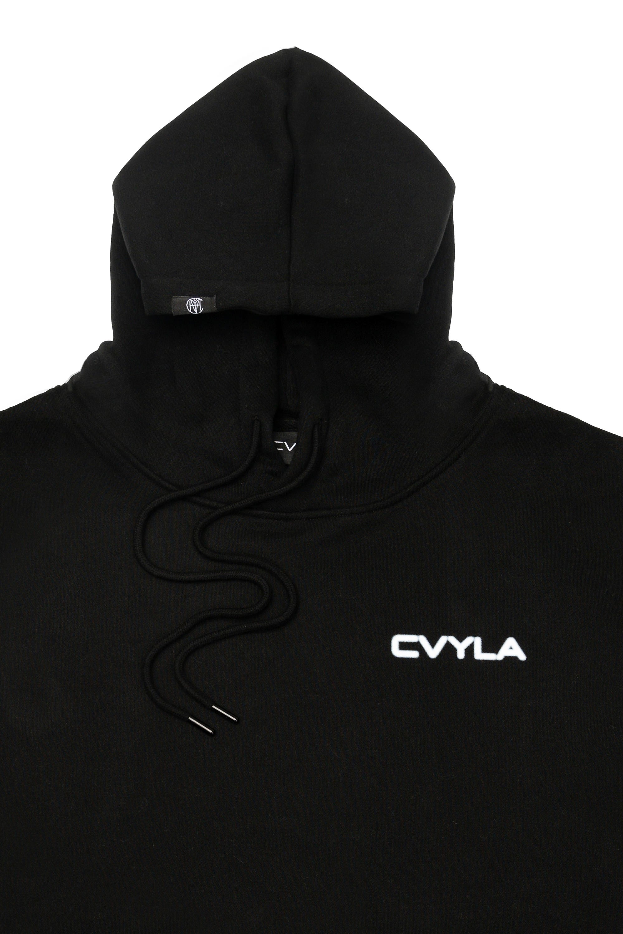 CVYLA Men Blurred Black Hoodie