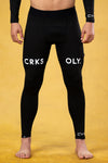 CRKSOLY. Pantalones de compresión negros para jóvenes